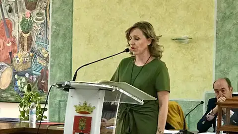 Gema García Mayordomo, alcaldesa de Santa Cruz de Mudela Toma de posesión 2019