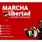 Marcha por la libertad del pueblo saharaui.