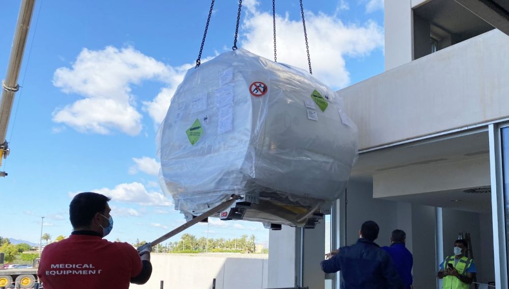 Pieza de la nueva resonancia magnética adquirida por el Hospital del Vinalopó de Elche.