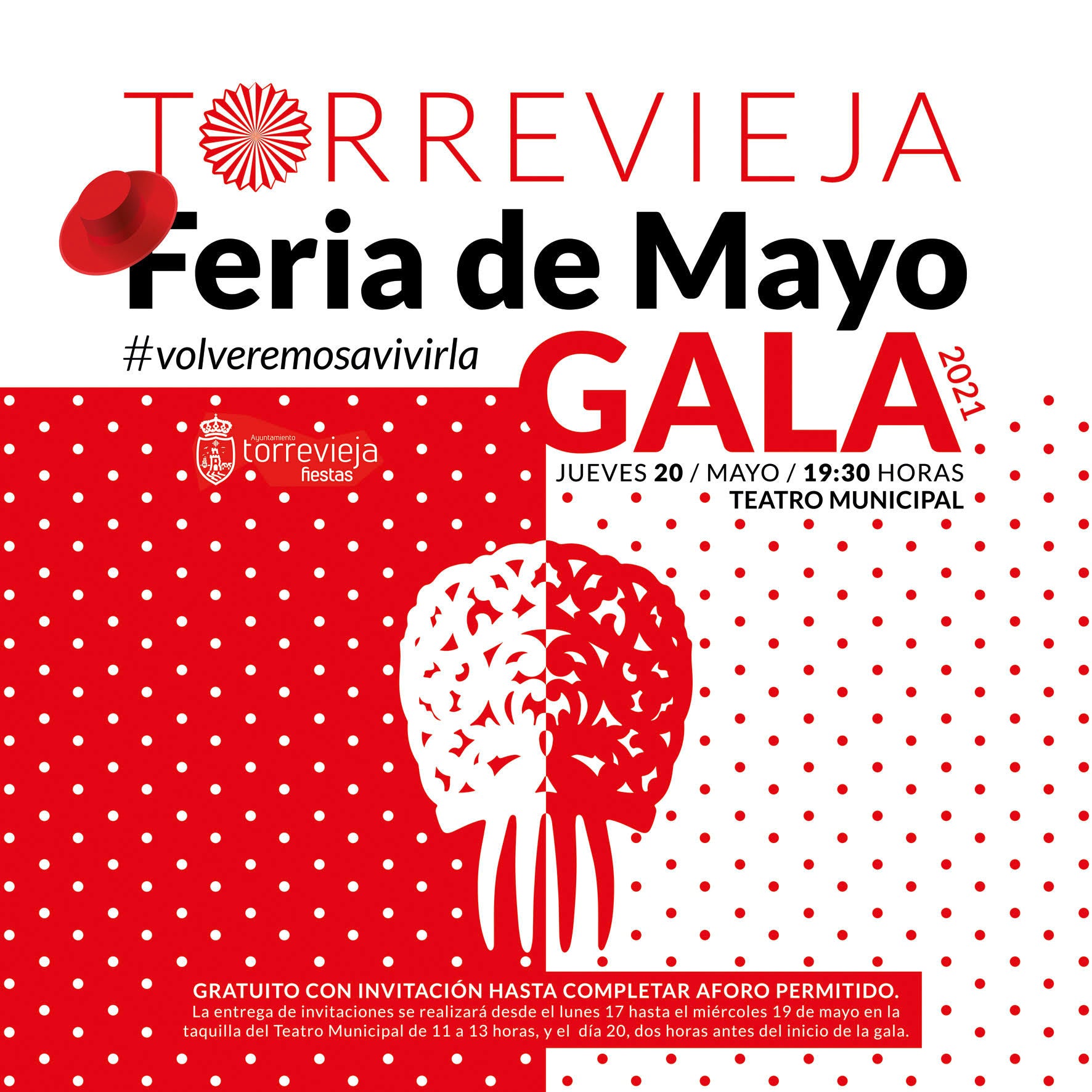 La gala tendrá lugar el 20 de mayo a las 19:30 horas, en el Teatro Municipal, con entrada gratuita hasta completar aforo La gala tendrá lugar el 20 de mayo a las 19:30 horas, en el Teatro Municipal, con entrada gratuita hasta completar aforo
