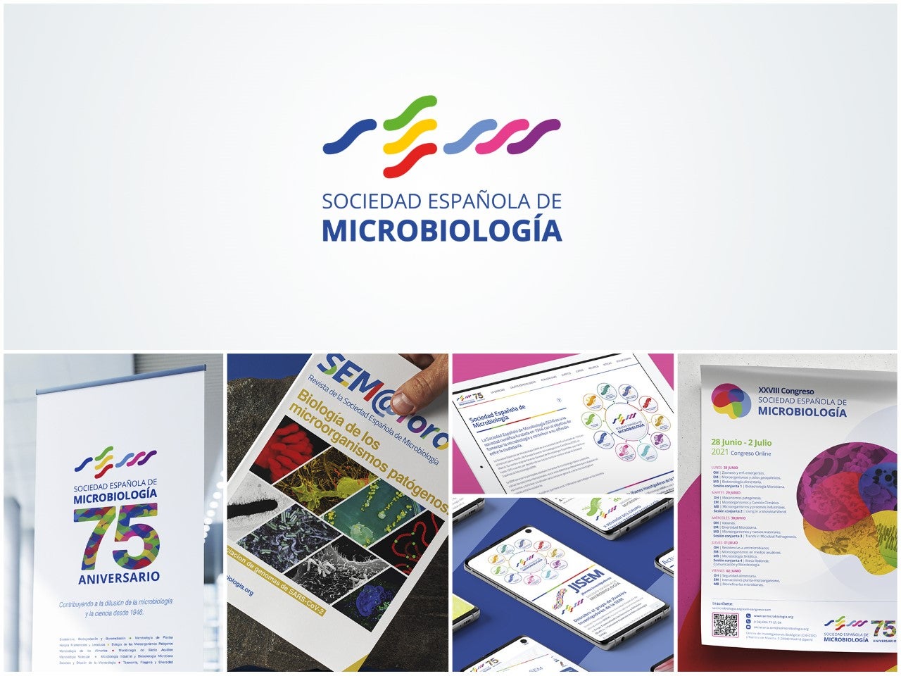 Retrazos rediseña íntegramente la identidad Corporativa de la Sociedad Española de Microbiología Retrazos rediseña íntegramente la identidad Corporativa de la Sociedad Española de Microbiología