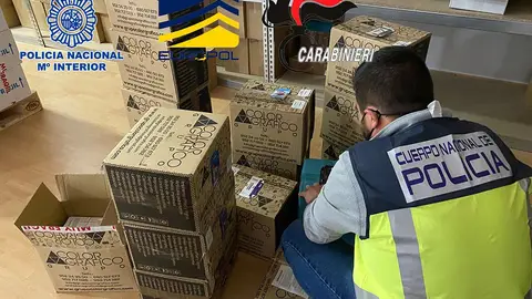 Intervención de sustancias por la Policía Nacinal Colaboración internacional