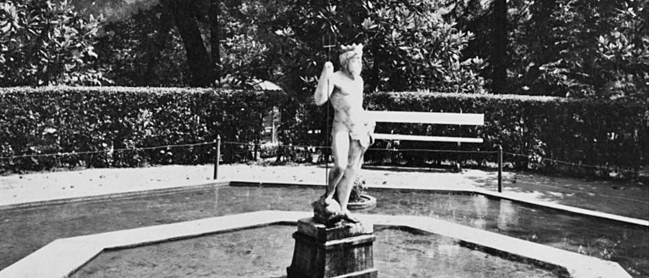 Según el acta del Patronato del Bellas Artes, el Neptuno volvería a su emplazamiento histórico, no al lugar que ocupaba el "falso angelín" Según el acta del Patronato del Bellas Artes, el Neptuno volvería a su emplazamiento histórico, no al lugar que ocupaba el "falso angelín"