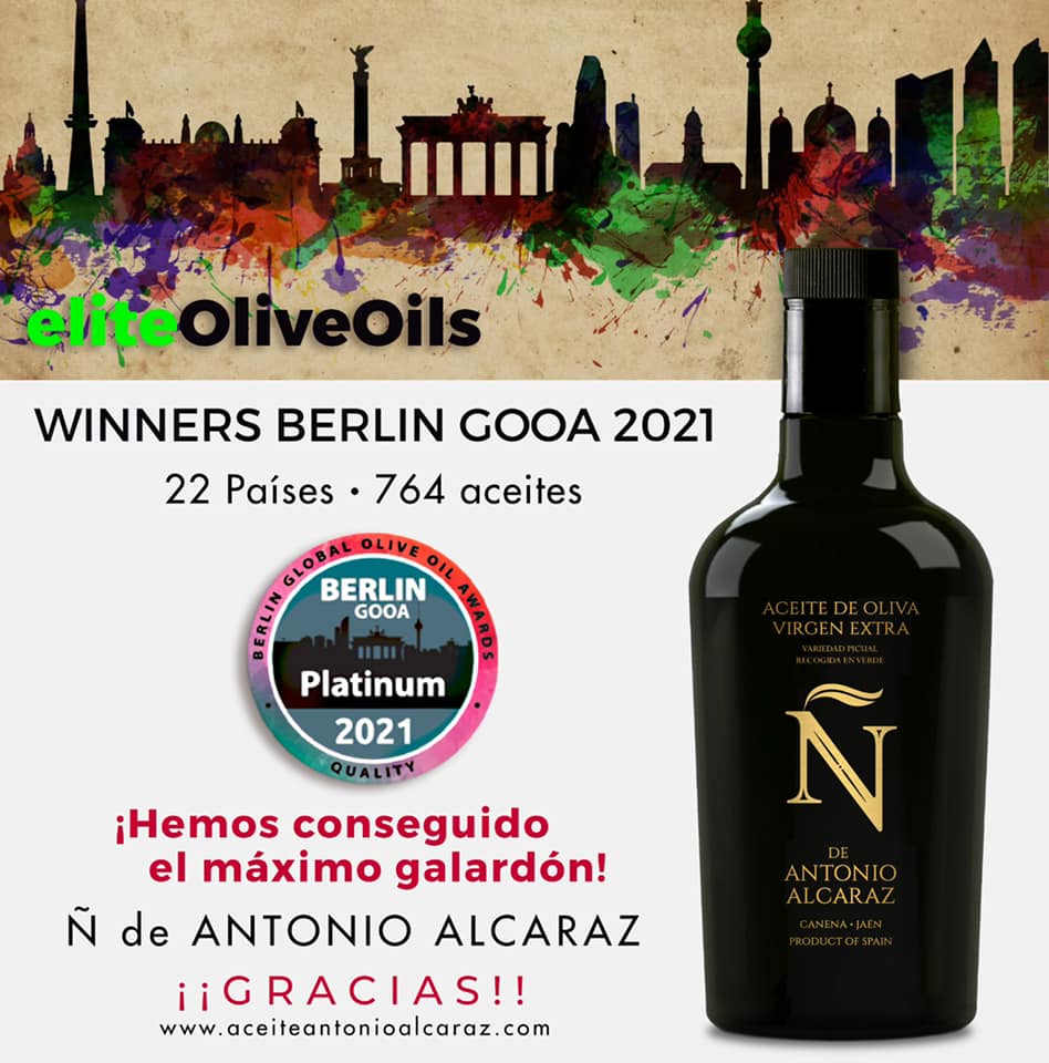 El aceite Ñ de Antonio Alcaraz premio Platinum en Berlín El aceite Ñ de Antonio Alcaraz premio Platinum en Berlín