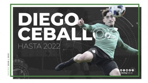 Diego Ceballos, lateral derecho del Racing de Santander
