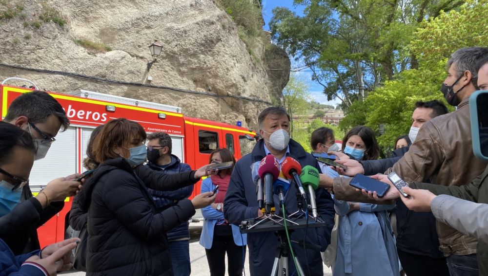 El alcalde de Cuenca, Darío Dolz, confirma el cierre de todos los accesos a la zona