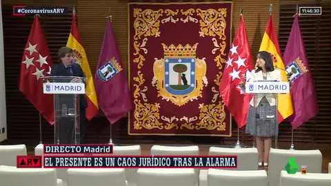 Momento del rifirrafe Almeida