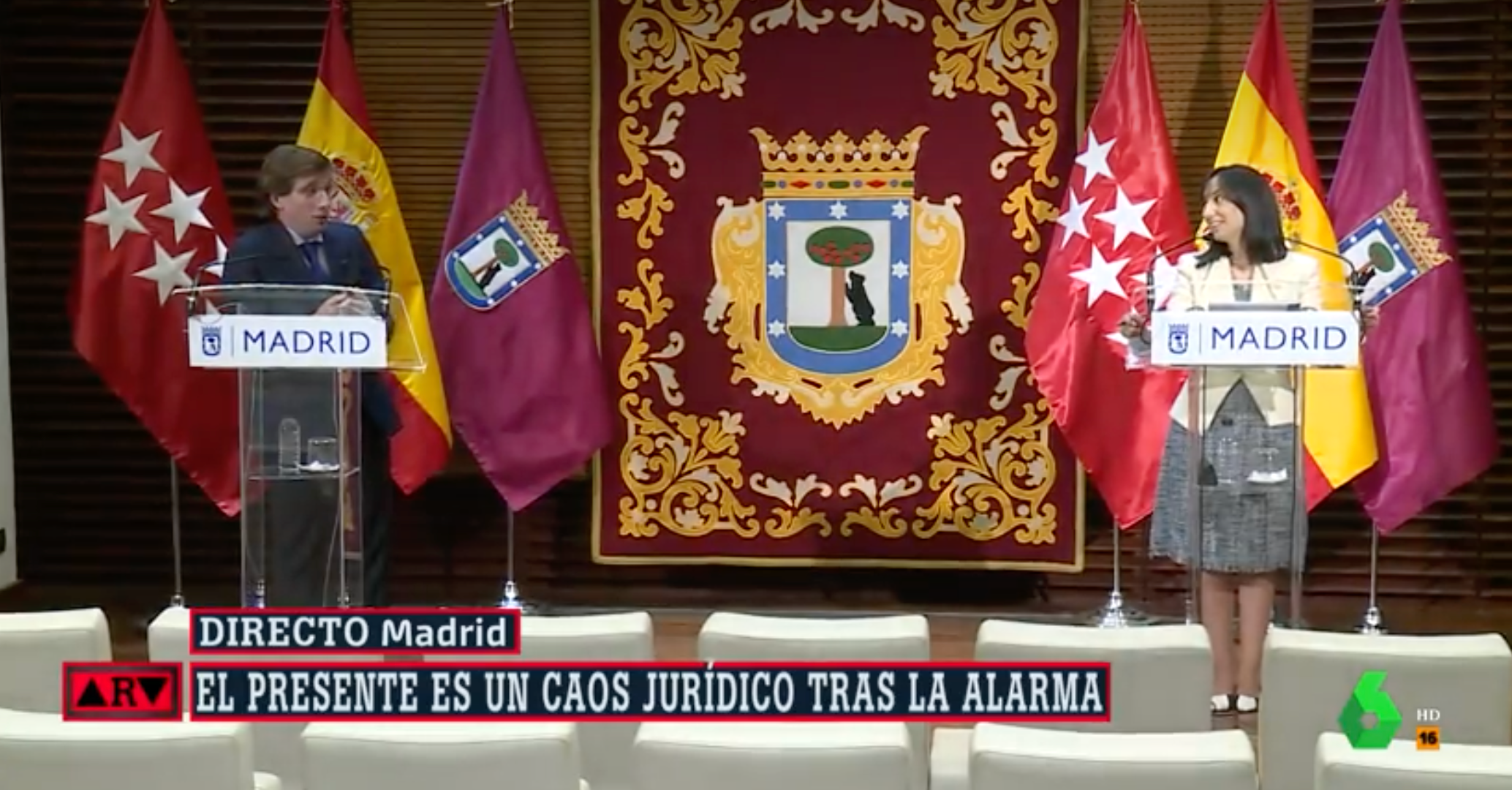 Tensa bronca entre Almeida y la delegada del Gobierno en Madrid por la gestión de la pandemia: "Se acabó la cordialidad" Tensa bronca entre Almeida y la delegada del Gobierno en Madrid por la gestión de la pandemia: "Se acabó la cordialidad"