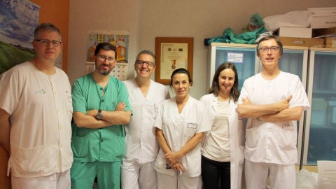 Pedro Gonz&aacute;lez Carro (dcha imagen), junto a su equipo