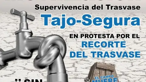 El próximo sábado, 15 de mayo, a las 10:00 de la mañana la Comunidad de Regantes del 4º Canal de Poniente se concentrará, en el recinto de Los Huertos en Orihuela movilizacion