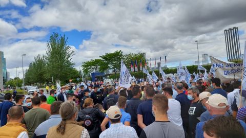 Regantes concentrados en Madrid