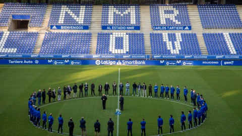 Homenaje del Real Oviedo a Arnau