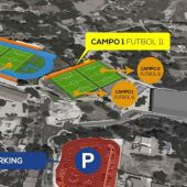 Plano Campos fútbol Alfaz