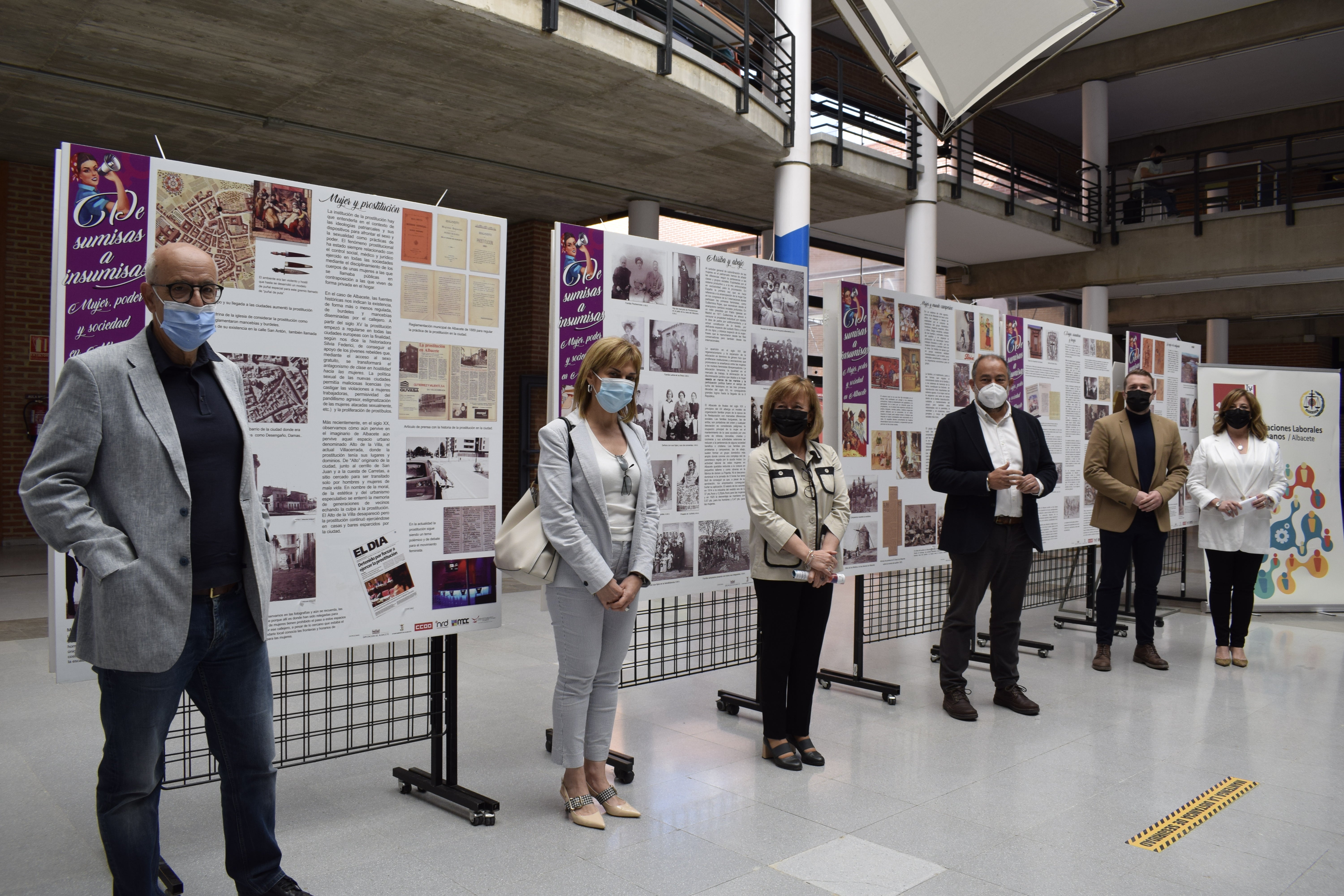 Mujer poder y sociedad, protagonistas de una exposición que ya se puede visitar en el Campus de Albacete Mujer poder y sociedad, protagonistas de una exposición que ya se puede visitar en el Campus de Albacete
