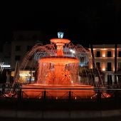 Iluminación de la Plaza de España y el Ayuntamiento