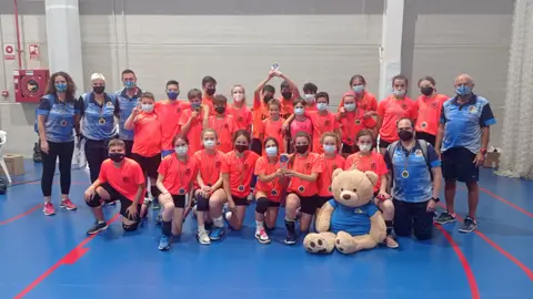 Campeones autonómicos alevines Voleibol