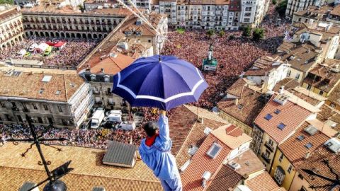 Txupinazo de las fiestas de Ls Blanca 