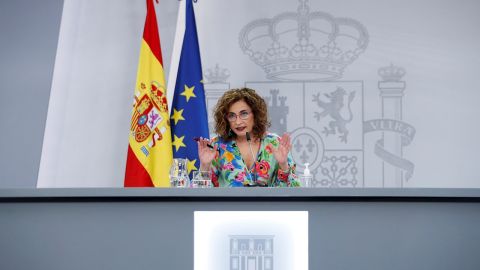 La ministra de Hacienda y portavoz del Gobierno, Mar&iacute;a Jes&uacute;s Montero