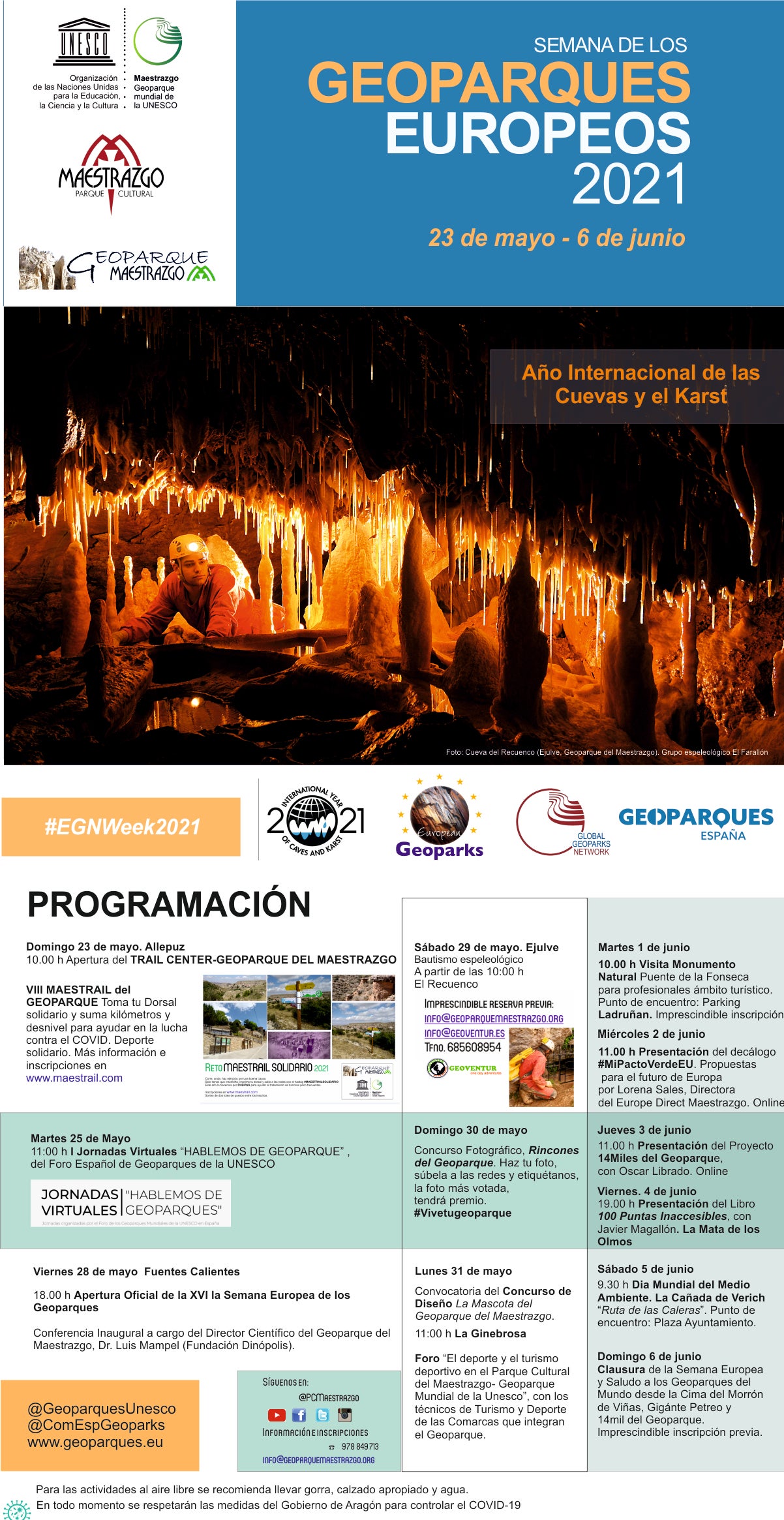 Fuentes Claras estrena el viernes la Semana de los Geoparques Fuentes Claras estrena el viernes la Semana de los Geoparques