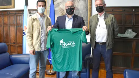 Cooperación entre a Deputación de Ourense e a Fundación Ingada Anxo García, Manuel Baltar e Juan Trigo