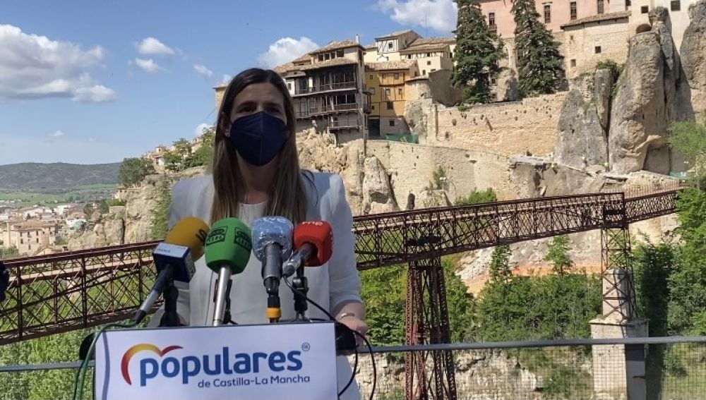 Carolina Agudo, este martes en la ciudad de Cuenca