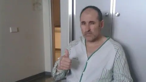 Foto del padre enfermo Foto del padre enfermo