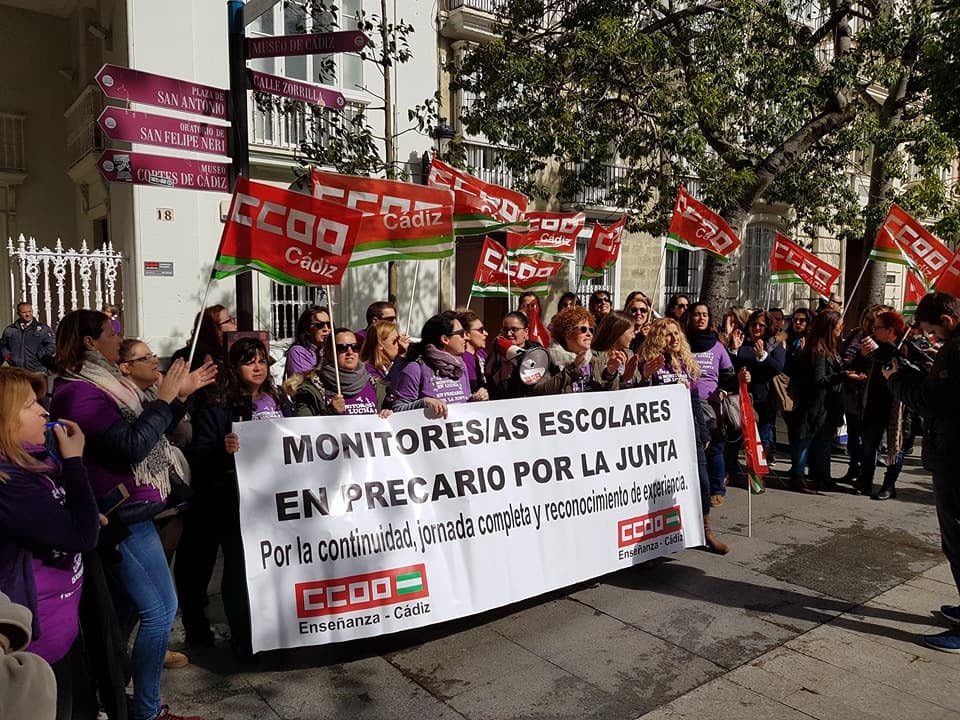 Quince años de lucha para visibilizar la "precariedad" de los monitores escolares en Andalucía Quince años de lucha para visibilizar la "precariedad" de los monitores escolares en Andalucía