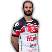 Adrián Rosales, jugador del Balonmano Nava