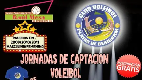 Cartel Jornadas Voley Jornadas para niños