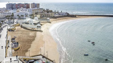 Playa de la Caleta, en Cádiz