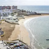 Playa de la Caleta, en Cádiz Playa de la Caleta, en Cádiz