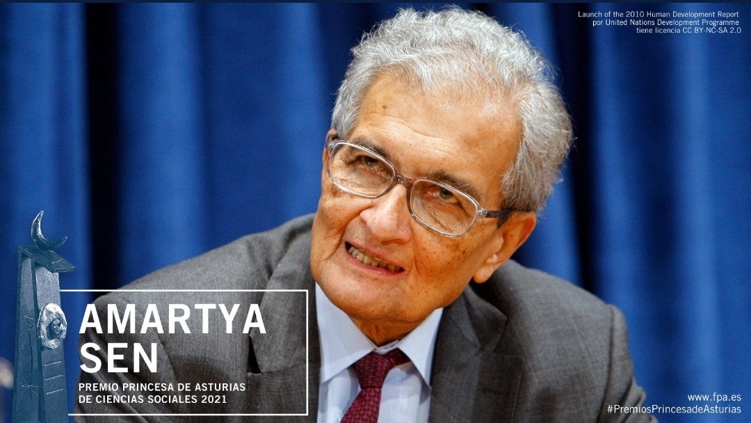 El economista Amartya Sen es premio de Ciencias Sociales 2021 El economista Amartya Sen es premio de Ciencias Sociales 2021