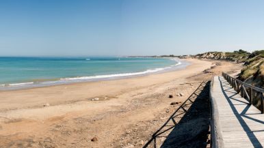 La playa de Punta Candor, en Cádiz