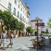 Una céntrica plaza de Cádiz