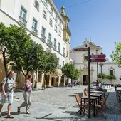 Una céntrica plaza de Cádiz Una céntrica plaza de Cádiz