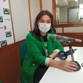 Pilar Zamora en los estudios de Onda Cero Ciudad Real Pilar Zamora en los estudios de Onda Cero Ciudad Real