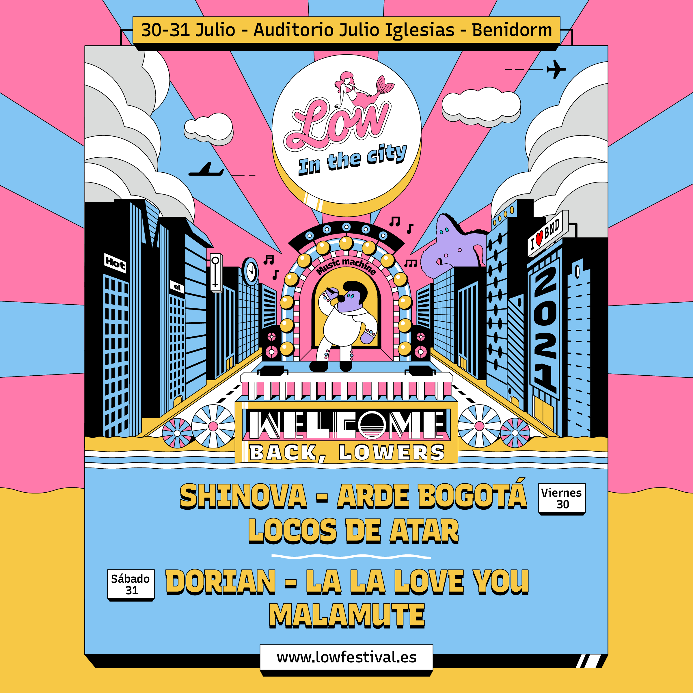 El Low Festival celebra una edición reducida en 2021 en el centro de Benidorm El Low Festival celebra una edición reducida en 2021 en el centro de Benidorm