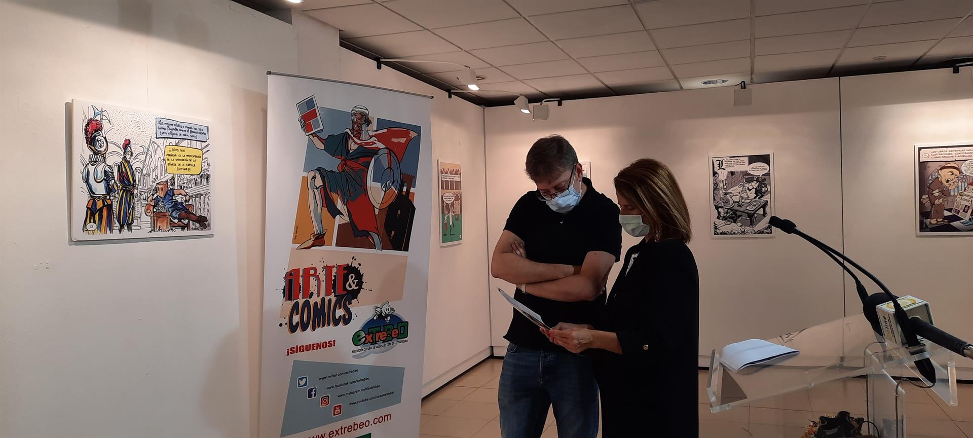 Una exposición muestra en Badajoz la relación entre el cómic y el arte Una exposición muestra en Badajoz la relación entre el cómic y el arte