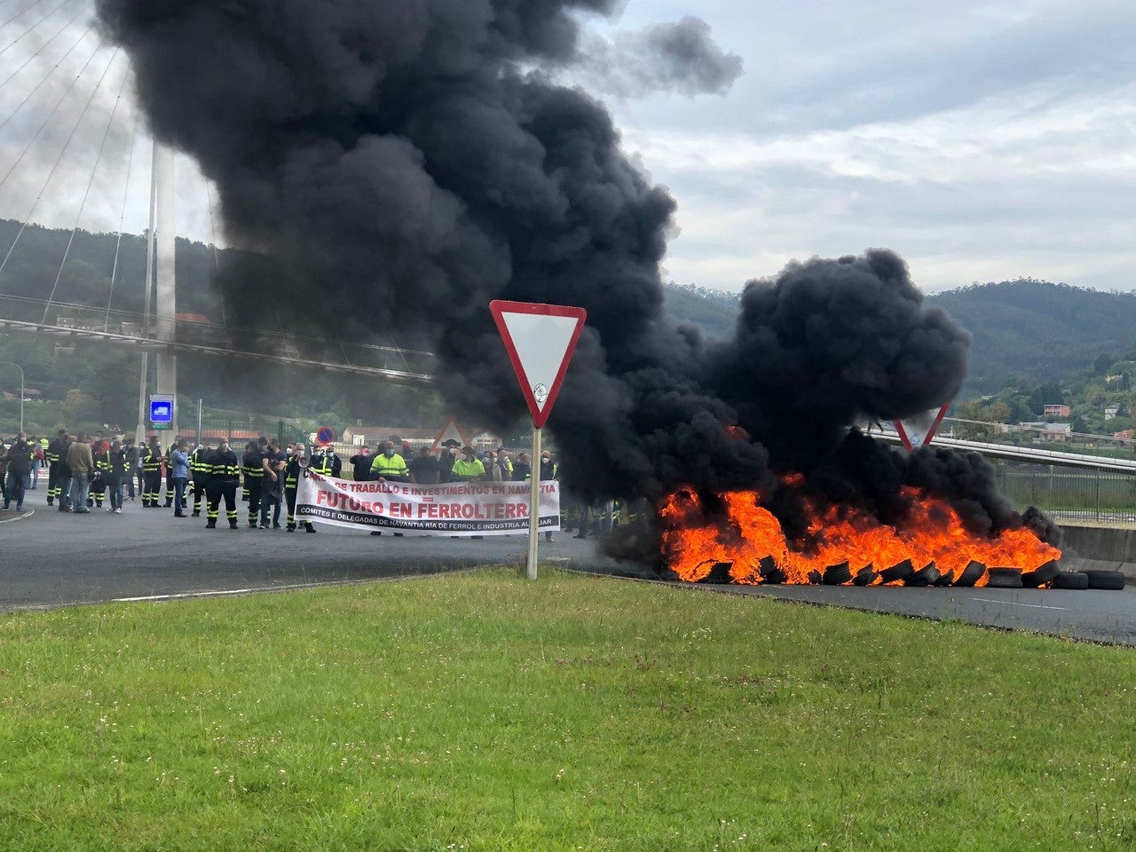 Protestas por el futuro industrial de Ferrolterra Protestas por el futuro industrial de Ferrolterra