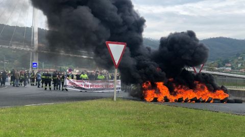 Protesta de los trabajadores de Navantia