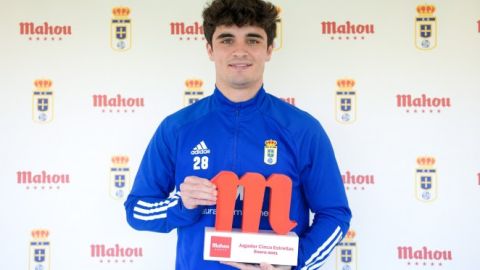 Javi Mier, jugador del Real Oviedo