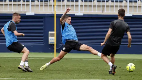 Cristo en el entrenamiento del Málaga CF Cristo en el entrenamiento del Málaga CF