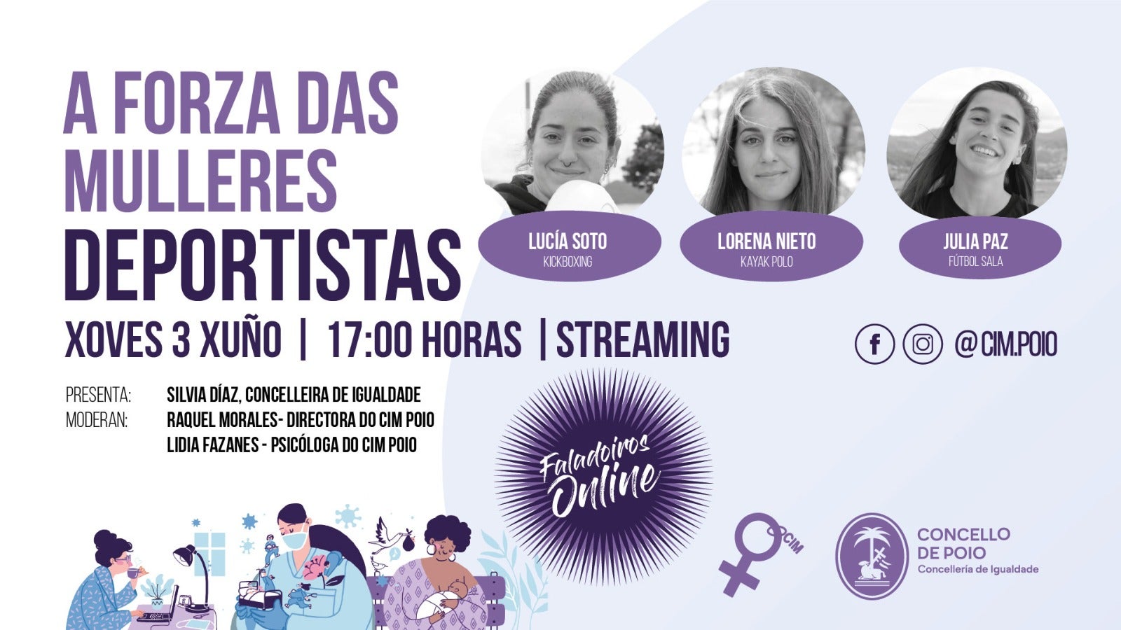 As mulleres deportistas de Poio protagonizan o novo faladoiro “A Forza das Mulleres" As mulleres deportistas de Poio protagonizan o novo faladoiro “A Forza das Mulleres"