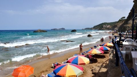 Playa Aig&uuml;es Blanques (Santa Eul&agrave;ria des Riu, Ibiza)