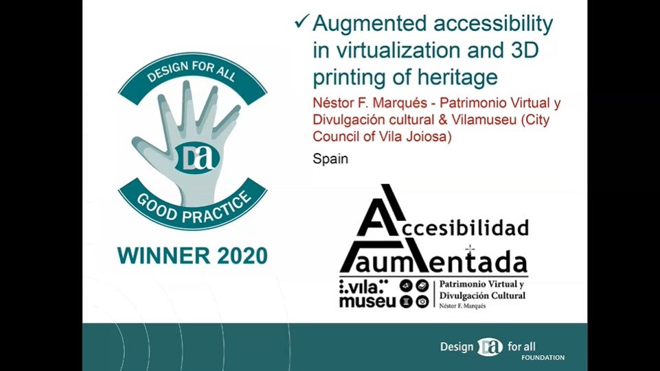 Vilamuseu premiado por segunda vez por la Design for All Foundation por su apuesta por la accesibilidad Vilamuseu premiado por segunda vez por la Design for All Foundation por su apuesta por la accesibilidad
