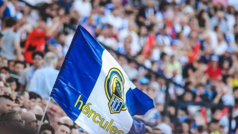 Bandera del Hércules CF de Alicante 