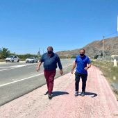 Este tramo de carril bici que queda por terminar discurre entre Barrio de Corea y el núcleo urbano de La Campaneta 