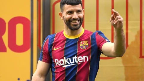 Ag&uuml;ero, azulgrana