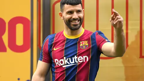 Agüero, azulgrana Agüero, azulgrana