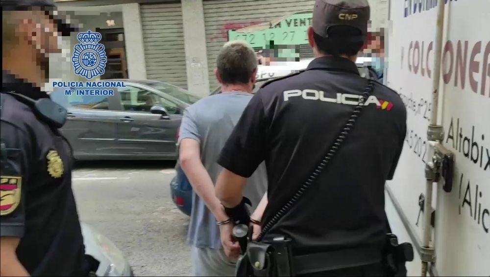 Uno de los detenidos en Elche. 